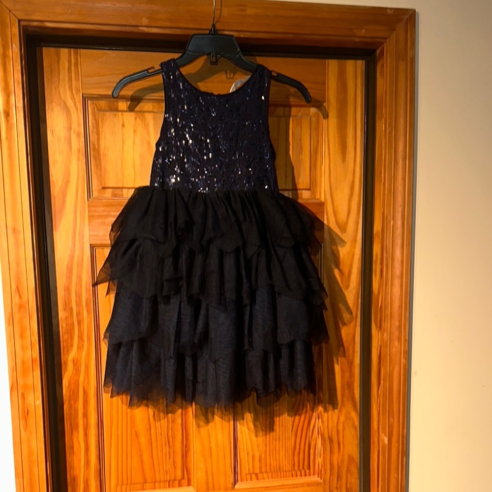 H&M Black Fit and Flare Halter Dress
